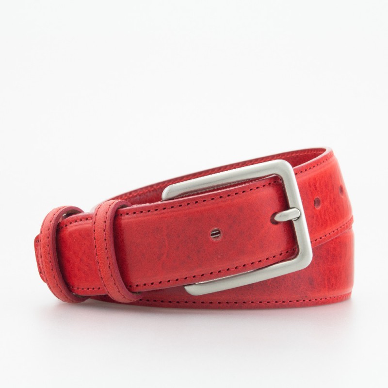 Cintura elegante in pelle colore ROSSO