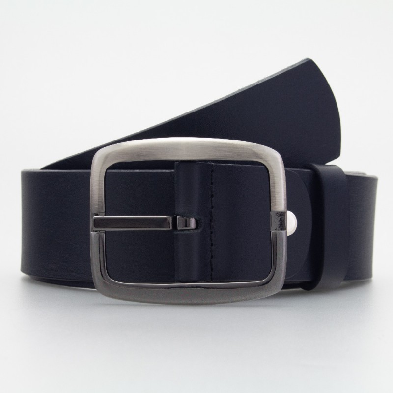 Cintura reversibile in pelle NERO/ARGENTO