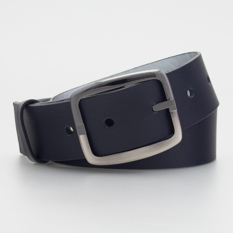Cintura reversibile in pelle NERO/ARGENTO