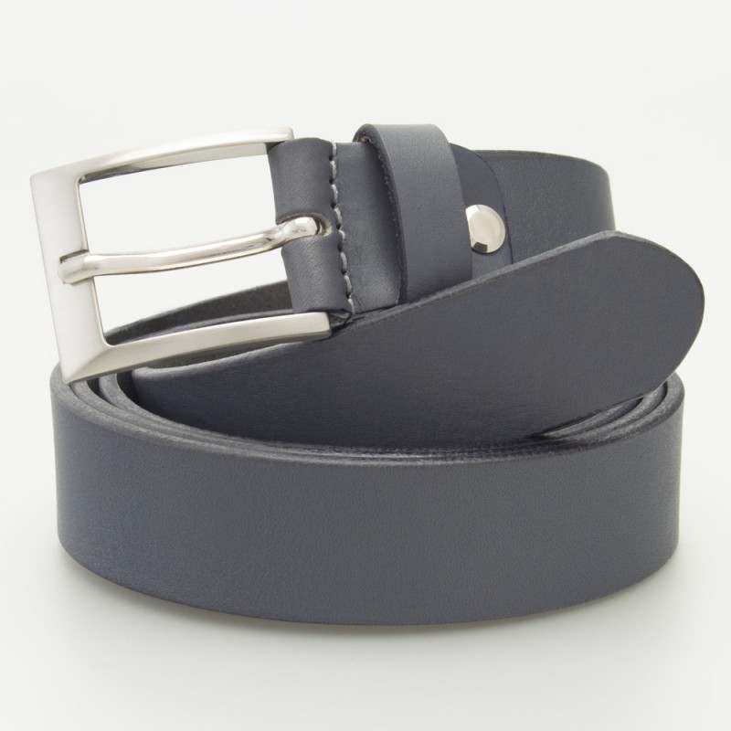 Cintura versatile in pelle alta 3 cm colore GRIGIO