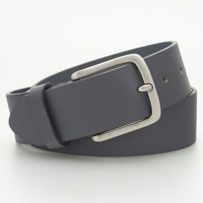 Cintura sportiva in cuoio alta 4 cm colore GRIGIO