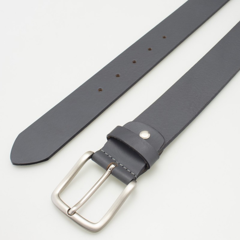 Cintura sportiva in cuoio alta 4 cm colore GRIGIO