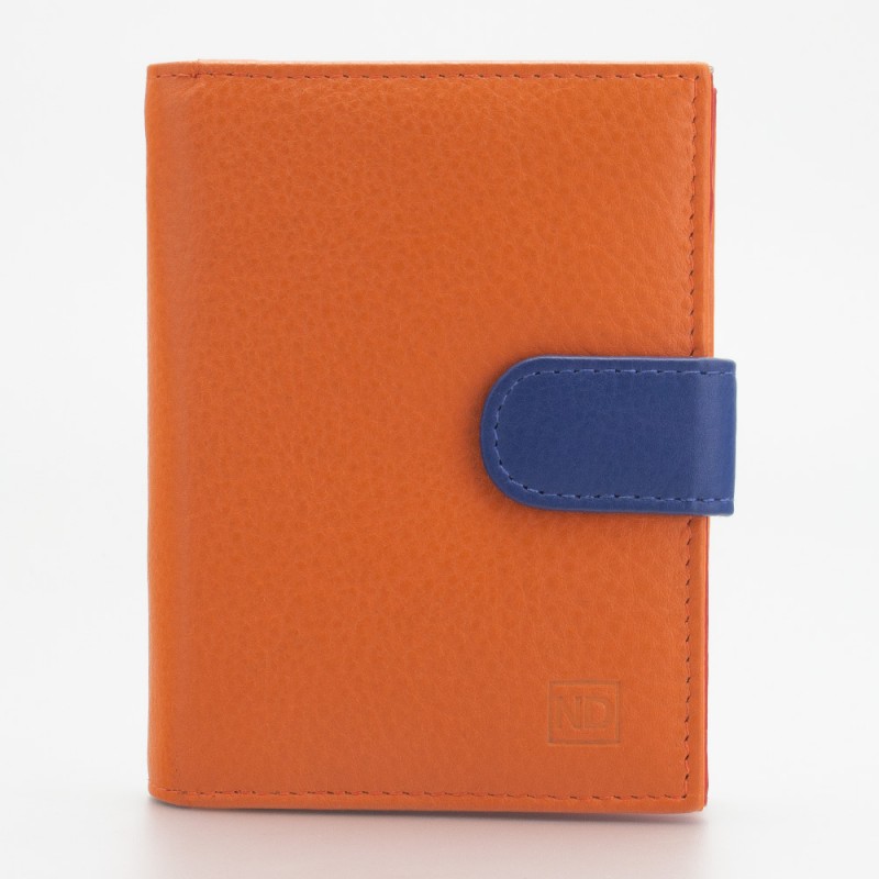 Portafoglio mid-size donna in pelle multicolor ARANCIO