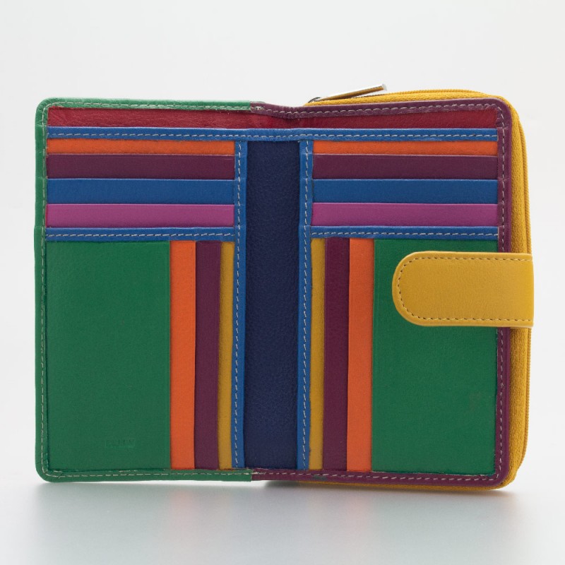 Portafoglio con laccetto in pelle multicolor GIADA