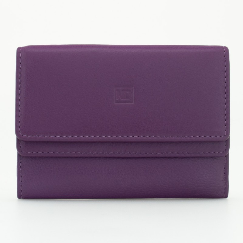 Portafoglio da donna mid-size in pelle colore FUXIA