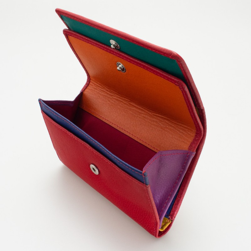 Portafoglio da donna mid-size in pelle colore ROSSO