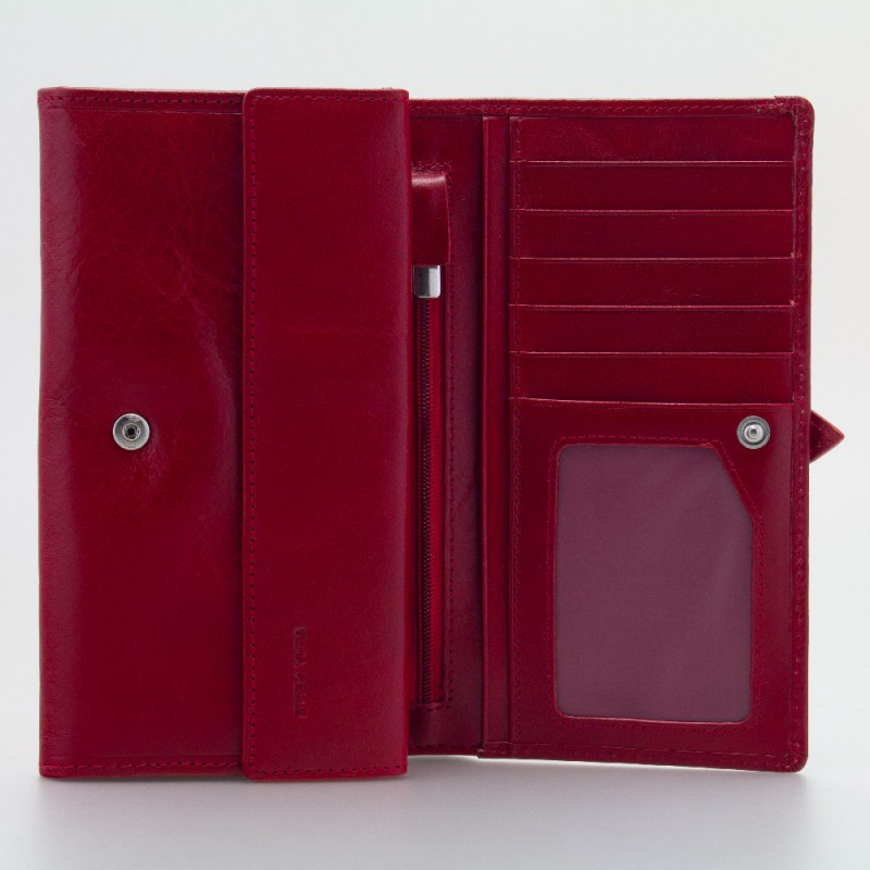 Portafoglio elegante donna in pelle colore ROSSO