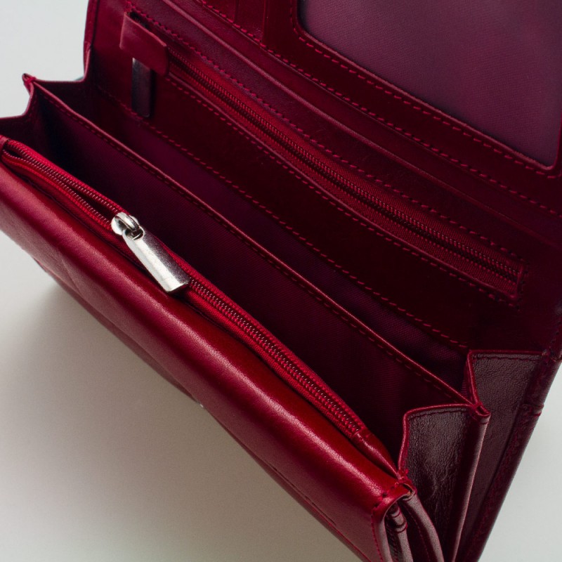 Portafoglio elegante donna in pelle colore ROSSO