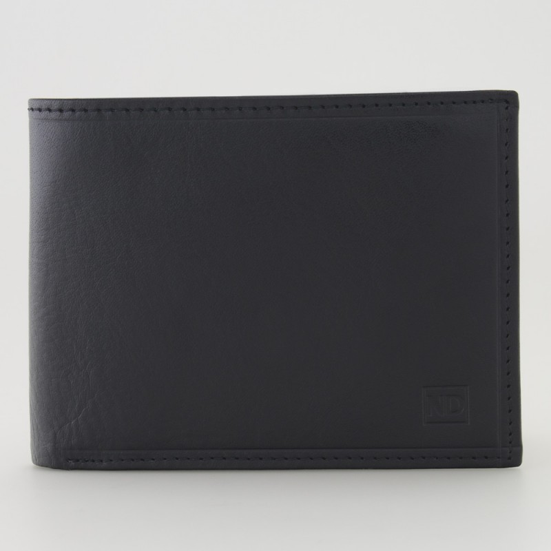 Elegante portafoglio da uomo in pelle colore NERO