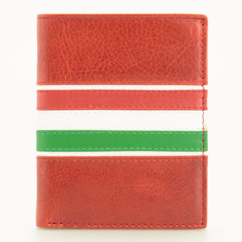 Portafoglio porta-tessere tricolore ROSSO 