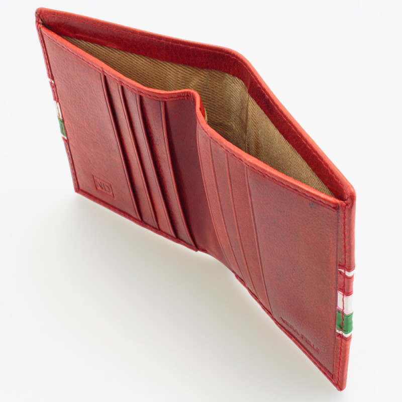 Portafoglio porta-tessere tricolore ROSSO 
