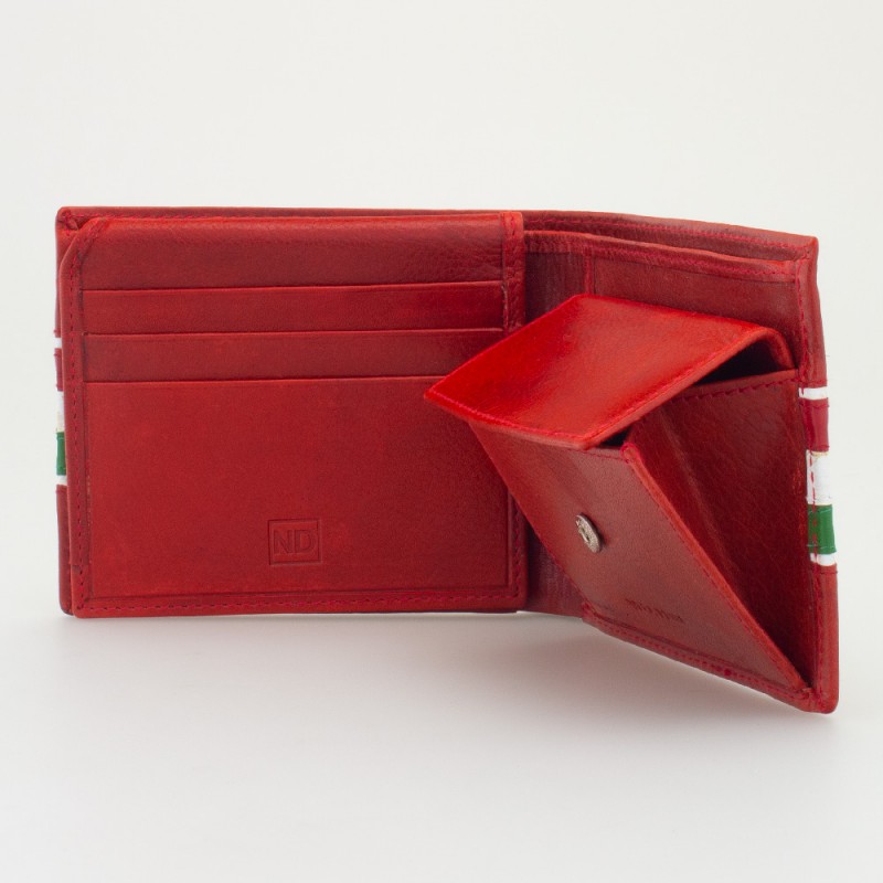 Portafoglio uomo tricolore ROSSO 