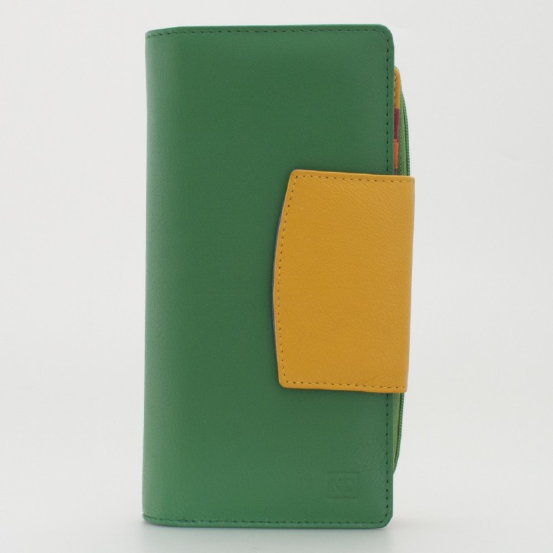 Portafoglio donna tri-fold in pelle multicolor GIADA