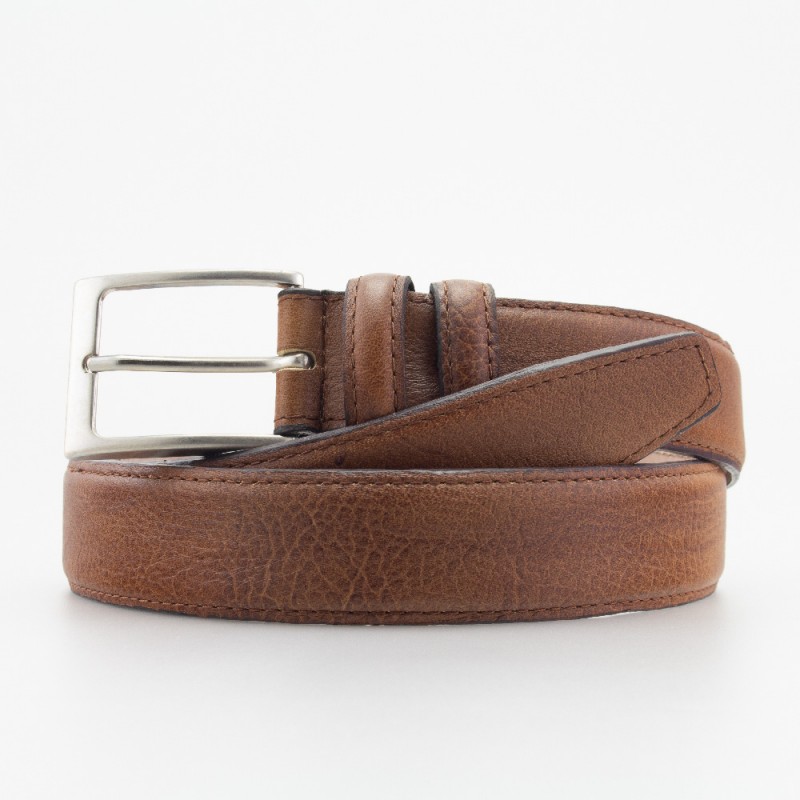 Classica cintura elegante 3.5cm in pelle colore MARRONE