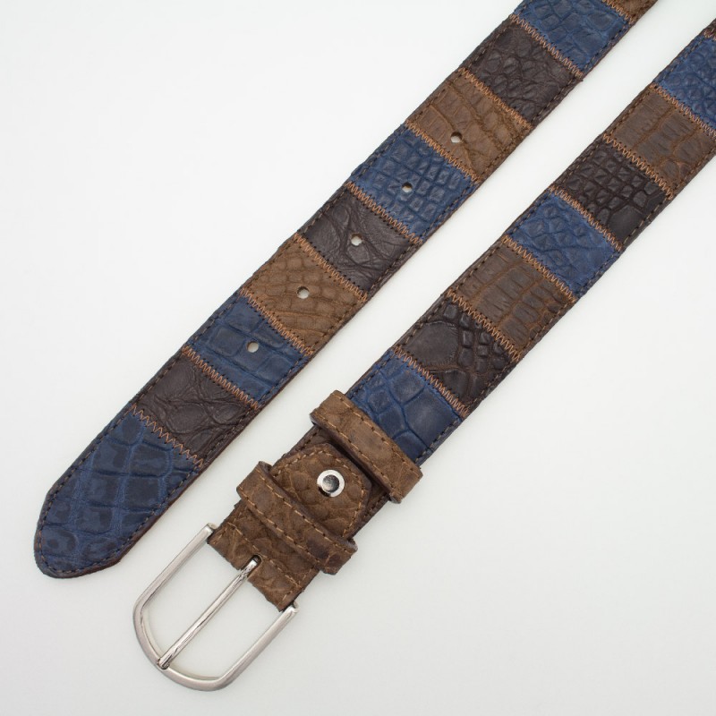 Cintura in cocco 3.5cm lavorazione patchwork